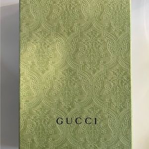 Gucci Green Box 12.5”x 4” x 6.5” with Dustbag, Original Tissue Paper